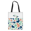 أكياس التسوق Leopard Zebra Print Canvas Messenger Bag for Women Ladies Designer Beach Handbags Student Book Cloth Pack