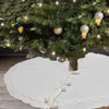 Décorations de Noël Grand tapis de sol Couleur pure Disposition de scène Confortable Fête de Noël Décor intérieur Tapis d'arbre