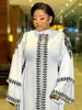 Vêtements ethniques 2023 Printemps africain Design Bazin Mousseline de soie Long Stick Diamonds Manches Dashiki Robe Lady Musulman Moyen-Orient Abaya Femmes Vêtement