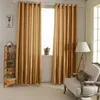 Gardin 2 st 100 250 cm gardiner för sovrummet fasta färger linne moderna vardagsrum fönster blindar skräddarsydda