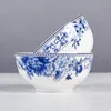 ボウル5/7/8インチライスボウルJingdezhen Ceramic Bone China Floral Home Tablewareスープコンテナラーメンヴィンテージディナーウェアの装飾