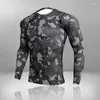 メンズTシャツ圧縮シャツ夏スポーツ長袖ジム衣料品フィットネスクイックドライガードズボンスポーツウェア