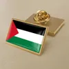 Drapeau national palestinien cristal goutte résine insigne broche drapeau insignes de tous les pays du monde