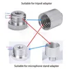 Адаптер с микрофоном 5/8 мужского до 1/4 женского микрофона винтовой алюминиевый сплав с сплавным сплавом крепление штатива