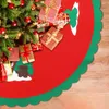 Christmas Decorations 90cm Red Tree Skirts Snowman Carpet Skirt Decor For Home Year 2023