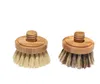 Brosse à vaisselle en bambou, brosse de nettoyage de cuisine, pot en spirale à long manche en sisal, tête de brosse de remplacement SN5119