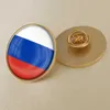 Russische vlag kristallijm laten vallen badge broche vlag broche van alle landen ter wereld