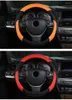 Stuurwielafdekkingen Cover Set Car Standbar voor 36/37/38/39/40 cm Splicing Sterring Accessoires Roze 6 kleuren