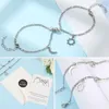 Link Bracelets Chain Valentine's Day Gifts Jewelry Stainless Steel Attraction Magnet Couple Moon And Sun