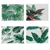 Table Mats Plant Series Placemat Thanksgiving Tableware Pad Tropical Pumpkin Home Decoration Waterproof Mat 1PCS50