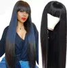 Full Lace PU around Wig 9A Silky Straight Indian Virgin Human Hair Swiss Lace with Thin Skin Perimeter Wigs for Black Woman Fast Express Delivery