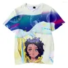 Camisetas para hombre Wonder Egg Priority Default camiseta 3D cuello redondo mujeres hombres verano manga corta moda Harajuku Streetwear ropa de Anime