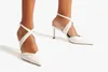 Elegant Women Designer BASIL Shoes Sandals White Styles High Heels Leather Pumps Rubber Wedding Party Dress Ladies size 35-43 Original Box