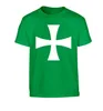 Męskie koszulki Templariusze Templar Flag Cross Bible Medieval Crusades T-shirt. Letnia bawełniana koszula męska o krótkim rękawie S-3xl