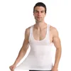 Mäns kroppsformar bantar elastisk skulptur Vest termisk kompressionsbasskikt smal muskelformar för män