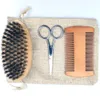 Escovas de cabelo 8pcs kit de crescimento de crescimento de barba espessador espessador sérico Óleo sérico Balmo de bambu Brush pente de pente 230211