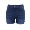 Jeans Shorts de verão novo europeu American Classic Blue rolled Denim D9004