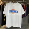 RH NIEUWE TEES T-shirts Summer Simple Print Dubbele garen Katoen losse casual korte mouwen T-shirt voor mannen en vrouwen T-shirt