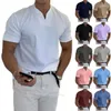 Männer T-shirts Gentlemans Business Kurzarm Fitness Shirt V-ausschnitt Männer Slim Fit Dünne Casual Sommer Camisetas Hombre Dropship