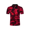 Polos de hombre 2023 Polos casuales de camuflaje