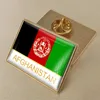 Insignia de gota de resina de cristal de bandera nacional afgana insignias de bandera de todos los países del mundo
