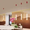 Lampy wiszące Czerwona latarnia Mała żyrandol dekoracja domu nowoczesne światła LED korytarz balkon chiński el dekoracje oświetleniowe