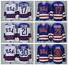 1980 USA Ice Hockey 21 Mike Eruzione Jersey Men College 17 Jack Ocallahan 30 Jim Craig Vintage Stitched Team Color Blue Away White White