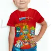 T-shirts pour hommes Cartoon Superthings Série 10 Chemise Rescue Force T-shirt imprimé 3D Garçons Filles Superzings T-shirt Été Enfants T-shirts Tops Camiseta