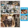 Emballage cadeau 240 pièces Vintage journal Scrapbooking fournitures Pack bricolage autocollant papier Kit pour Collage Po cadres