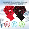 Bandanas Winter Warm Verwarmde sjaal voor Ski Wiking Smart USB Verwarming Heckerchief Pluche kraag sjaals