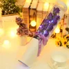 Decoratieve bloemen Kransen Bloem Geschenkdoos Soap Rose LED Plastic flessen Artificiële Valentijnsdag Kerstfeest Kerstfeest Artificering FlowersDecora