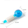 Face Massager 2PcsBox Crystal Ice Hockey Roller Energy Massage Beauty Eye Crystal Ball Massager Water Wave Ice Globes Skin Care 230211