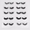 Lidschatten RED SIREN Mink Lashes Großhandel Wimpern Bulk 53050 Paar Soft Fluffy Messy Natural Makeup 230211