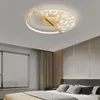Plafondlampen indoor veer led kroonluchter licht zwart of goud moderne hanglamp aangekomen kamer huisverlichting