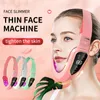 Ansiktsmassager Lyftanordning LED PON -terapi bantningsvibrationsmassager Double Chin V Face Shaped Cheek Lift Belt Machine 230211