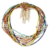 Choker Bohemian Damskie koraliki wielokolorowe ręcznie robione naszyjniki dla kobiet BOHO Fashion Glass Summer Pearl Ladies Biżuter