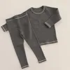 Pyjama d'automne pour nouveau-né fille, ensemble de vêtements pour bébé, vêtements pour garçon, salopette en coton, survêtement MT Pcs, nouvelle collection