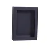 Black Kraft Paper Drawer Box With PVC Window Phone Case Packaging Gift Packing Paper Window Box LX5427