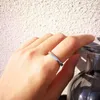 Wedding Rings 2Pcs Sun And Moon Couple For Women Men Trendy Heart Matching Finger Set Friendship Engagement Jewelry Gift