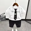 s Abbigliamento per bambini Set di vestiti per ragazzi Estate Bambini Moda per bambini T-shirt Pantaloncini Ragazze Outfit Tuta sportiva Anni