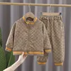 Spring Kids Designer Designer Boy Clothing Sets Zipper Bear Cardigan Zreetbroek Kinderjas