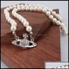 Anhänger Halsketten Hochwertige Perlenkette Designer Design Pin Perlen Damen Diamant Kupfer 18 Karat Vergoldet Je Dhrog Drop Delivery Jew Dhf6a