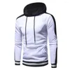 Herren Hoodies 2023 Herren Kapuzenpullover Frühlingsmode Slim Warm Outwear Winter Wit Hat Patchwork