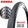 1pc KENDA pneu de vélo haute vitesse K1177 pneu en fil d'acier 24 26 pouces 24*1.95 26*1.95 Drainage antidérapant VTT pneus pièces 0213