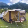 Tentes et abris 4 6 8 personnes automatique jusqu'à l'extension arrière de la voiture tente auto-conduite camping en plein air abri SUV plage bâche auvent AW279r