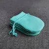 Jewelry Boxes PAN 50Pcs White Black Flannel Teal Jewelry Gift Velvet Bag Pouch Polishing Cloth Self Seal Pink Bundle Mailer Envelope 230211