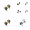 Charms 300Pcs Antique Bronze Sier Mini Cute Cat Connector Pendant For Diy Bracelets Making Drop Delivery 202 Dh15L