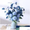 Decorative Flowers Wreaths Simation Nordic Bouquet Dining Table Floricture Decoration Flower Mori Style Living Room Artificial Fak Dhznm