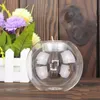 Glass Hurricane Candle Holder 8cm Crystal Ball Wedding Bar Party Valentine's Day Home Decor Christmas Decoration Candlestick