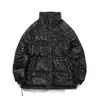 Casacos de trincheira masculina Custos de caju casaco masculino Tassel Inverno 2022 Impress￣o com pain￩is de algod￣o Adicione cabelos espessos homens jaqueta acolchoada Coupl dhc2a